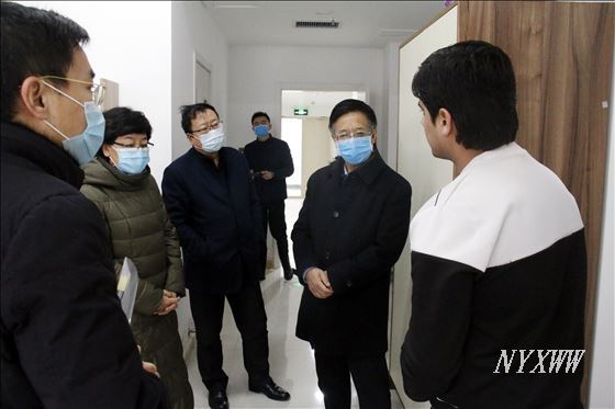 【万众一心 抗击疫情】自治区副主席杨培君一行来威斯尼斯检查疫情防控工作